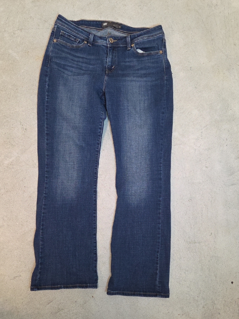 Levis 529 Curvy Women's Dark Blue Stretch Bootcut Jeans Size 12